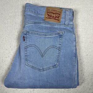 Levis Boyfriend Jeans Womens‎ 30 Blue Light Wash Mid Rise Relaxed Denim Fit